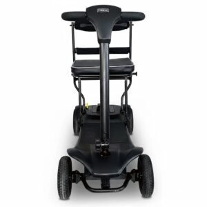 The GoGo MG2 magnesium foldable frame at only 14.7kg, the MG2 is Pride's lightest travel scooter yet and compact to fit in any car boot Black